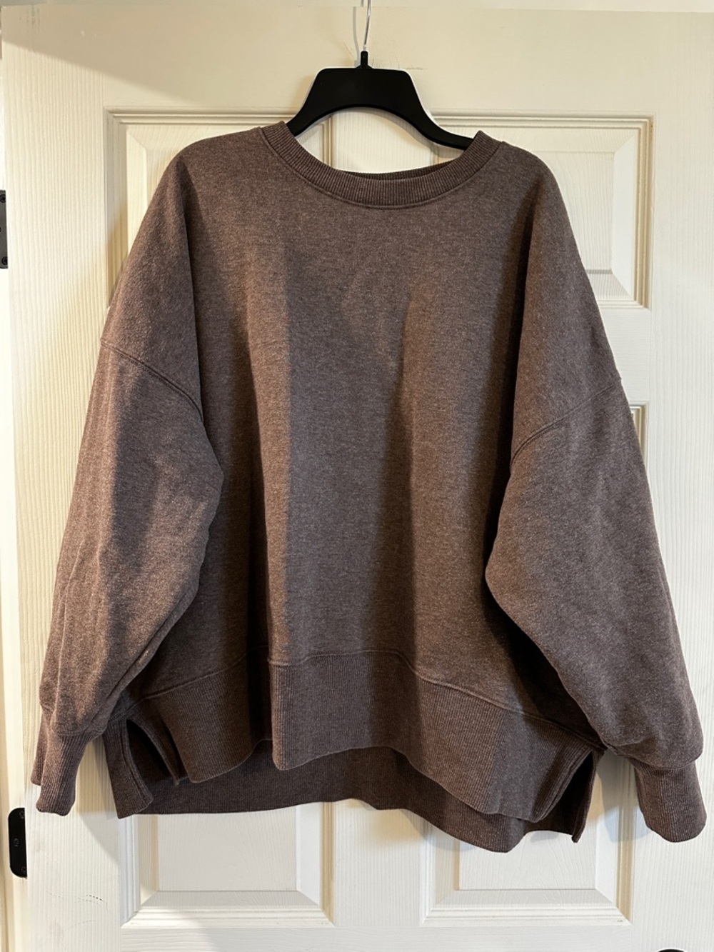 NWOT American Eagle Outfitters Fleecy Brown Crewneck Sweater - XL